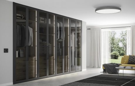 CRONOS Ocho Puertas Armario A Medida con Puertas Abatibles de Cristal CRONOS Ocho Puertas Armario A Medida con Puertas Abatibles de Cristal